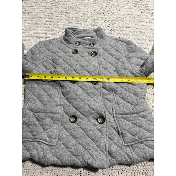 Cabi Quilted Jacket Peacoat 100% Cotton Women's Size Medium Gray 3182 216051 - Picture 5 of 10